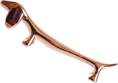 Rose Gold Chopsticks Rest Holder Dachshund Shaped Animal Chopstick Rack Spoon Fork Rest Chopstick Stand for Home Hotel Chopstick Rest