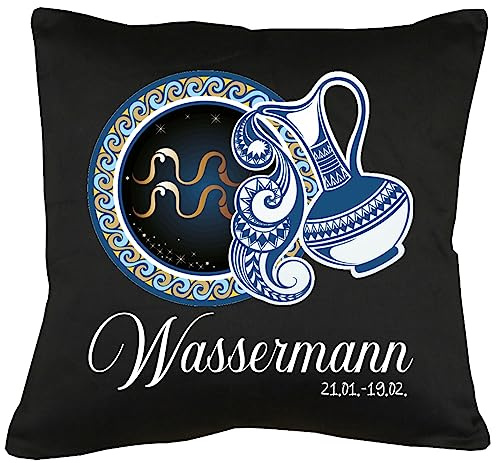 TShirt-People Sternzeichen Wassermann Kissen mit Füllung 40x40cm