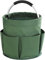 Heather UK Cleaning Collapsible Bucket Organiser Caddy Cushioned Bag for Garden Storage Organiser. Gardening Tools Basket Caddy with Handle Buckets for Storage Soft Grip (Green)