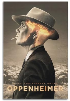 Krem Oppenheimer Poster, Wandkunst, Leinwand, Geschenk für Freund, Schlafzimmer, Wohnzimmer, Dekoration, modern, ästhetisch, 20 x 30 cm, ungerahmt