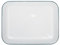 Argon Tableware Enamel Baking Tray - 34 x 26cm - Green Rim - Lightweight Metal Rectangular Enamel Oven Tray Kitchen Bakeware Flat Cooking Pan for Roasting, Baking