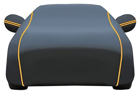 Car Cover for Jaguar XE XF XJ XJ6 XJ8 XJR XJS XKR XK8 XK Car Cover Waterproof Dustproof UV Resistant with Reflective Strips Car Tarpaulin Windproof Car Cover(Color:01,Size:XKR)