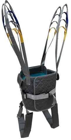 Patient Hoist Lift Toileting Sling Rehabilitation Training Standing Walking Aids Strap Belt for Nursing AidsAdjustable Full Body Transfer Belt Strap Patient Lift Walking Sling Elderly M