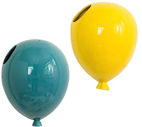Yardenfun Decorazione Da Parete A Forma Di Palloncino 2 Pezzi Pendente Da Parete in Ceramica Per La Casa Fornitura Decorativa Delicata