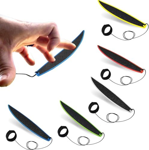 5 Stück Finger Surfboard, 5 Farben Miniatur-Surfbretter Spielzeug, Tragbar Kreatives Fingerspitzen-Spielzeug, für Kinder Jugendliche Erwachsene Surfer(blau, grün, gelb, rot, weiß)