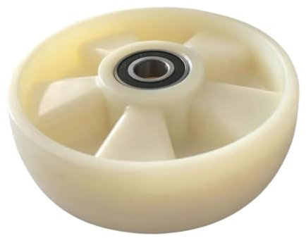 YsXoWiui Ruedas de Repuesto para transpaleta hidráulica de 180 mm de diámetro con cojinetes, Accesorios manuales para carretillas industriales, Blanco