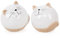 Logbuch-Verlag 2 kleine Katzen Deko Figuren weiß Ostern aus Keramik Dekokatze Geschenk Geburtstag 10 cm