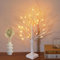 Easter Decorations, 2FT Birch Tree with LED Lights, Warm White Light up Tree Lamp, for Home Table Inside, Easter Decor Indoor, Battery Powered, Timer