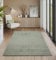 the carpet Everest - moderner Kurzflor Teppich Wohnzimmer Schlafzimmer mit Hoch-Tief-Effekt, 3D Effekt, hohe Flordichte und angenehm weich, Panglao Design, Grün, 160 x 230 cm