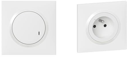 LEGRAND - Commande sans fils ON/OFF dooxie with Netatmo complet blanc avec Prise de courant connectée dooxie with Netatmo complet blanc