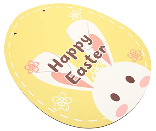 ULTECHNOVO Plaque De Porte Œuf De Pâques Décoration Murale Suspendue pour Porte Entrée