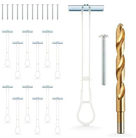 Anchors With Included Bolts For 1/4”-20 Heavy Duty Hollow Drywalls Anchors Mounting Kits Hollow Wall Anchors Holds