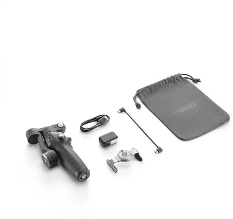 ZHXOZYF per DJI per Osmo per Mobile 7 7p stabilizzatore cardanico per Smartphone con Asta e treppiede integrati a 3 Assi per Om(Osmo Mobile 7P)