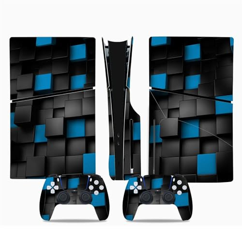 Peau De Console For PS5 Slim Skin Disc Edition Console And Controller Vinyl Cover Skins Wraps Scratch Resistant Compatible No Shrinkage Strong Adhesion 72260 Cadeau D'enveloppements De Skins