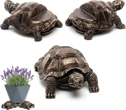 Cosiesnest 3Pcs Tortoise Plant Pot Feet, Plant Pot Feet Outdoor For Large Pots, Pot Feet For Outdoor Plant Pots With Stable Support, Feet For Garden Pots & Terracotta Pot Feet – Indoor Outdoor