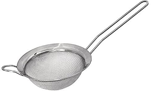 Olympia Barzubehörsieb C801 aus Metal mit 18 cm, Edelstahl, feinmaschiges Sieb, Küchengitter, Sieb zum Kochen, Backen und für Mehl