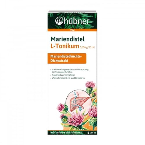 Mariendistel L-Tonikum | Hochdosiertes, traditionelles Arzneimittel | Stärkt die Verdauungsfunktion der Leber | Unterstützt während der Entgiftung | Vegan | 250 ml