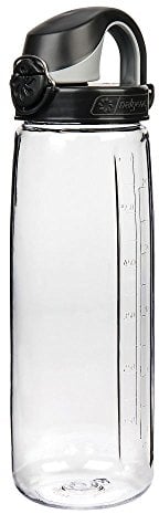 Nalgene Trinkflasche Everyday OTF 0.7 L transparent, Deckel schwarz