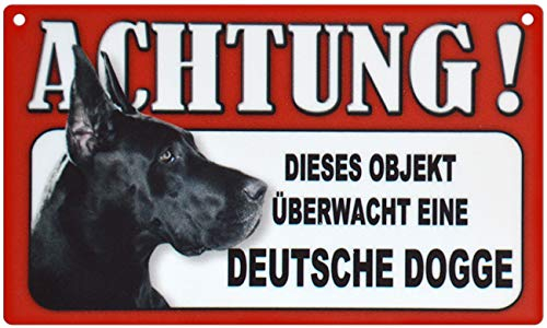 Spaß Kostet Türschild Warnschild Deutsche Dogge