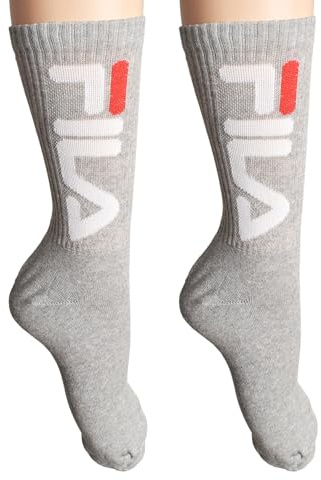 FILA Herren F9598 Uni Socken, Grau, 39-42 EU