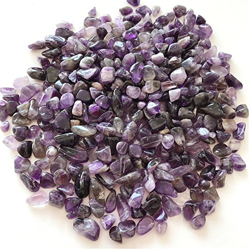 1 lb Natürliche Amethyst Kristall Crushed Stone Healing Reiki Kristall unregelmäßige geformte Steine Schmuck Machen Heimtextilien