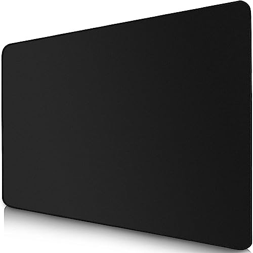 LL-COEUR Tapis de Souris Speed Gaming Noir 60x40x0,3cm, Large sous Main de Table Déco Bureau avec Bords Surpiqués pour Clavier, Souris (600x400x3mm)