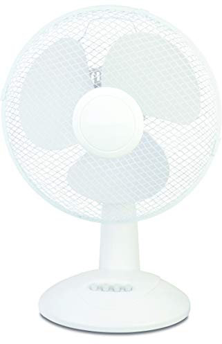 Ventilador de mesa, 40 cm, 3 tornillos, color blanco
