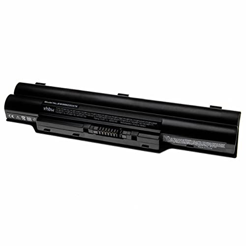vhbw Akku kompatibel mit Fujitsu LifeBook S782, PH702, S761, S760, S752, S751, S7110, S792 Notebook (5200 mAh, 10,8 V, Li-Polymer)
