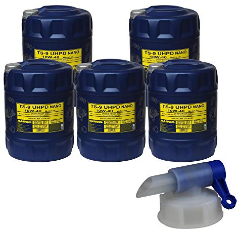 5x 20 Liter MANNOL TS-9 UHPD Nano API CI-4/CH-4/CG-4/CF-4/SL 10W-40 Motoröl Öl