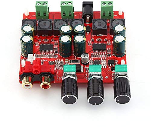 Audioverstärkerplatine,Verstärkermodul TPA3118 2.1-Kanal-Stereo-Subwoofer-Digital-Leistungsverstärkerplatine DC 12V-26V,30 W + 30 W Amplifier Module,4Ω, 6Ω, 8Ω 60W digitale Leistungsverstärkerkarte