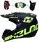 SUNSHOP Motorrad-Sturzhelm Motocross Helme Stadt Helme BMX Helme Motorrad Crosshelme, Kinder Quad ATV Go-Kart-Helm Mountainbike-Helm, Handschuhe Maske Brille (Set of 4),L