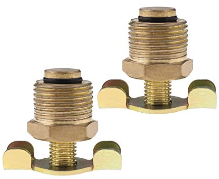 Create idea 2-teiliger Ablasshahn für Hotdog Luftkompressor Abgasentlüftungs Drehsteuerung Messing 3/8