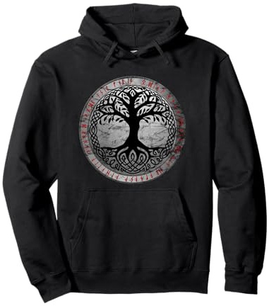 Yggdrasil Arbre de Vie celte Vintage Cadeau Sweat à Capuche