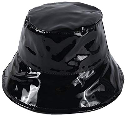 Merkts Unisex Regenhut, wasserdicht, Paar-Stil, modischer Fischerhut, Hipster, Straßenhut, Größe M, 56–80 cm, Schwarz, Schwarz , M
