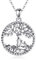 AEONSLOVE Lebensbaum Kette Damen Mutter Tochter Kette Baum des Lebens Anhänger Silber 925 Muttertag Mama Halskette Geschenk für Mütter Oma Mothers Day Gifts (2 Kinder)