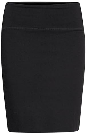 b.young BYRantino Damen Minirock Rock 94% Baumwolle (Bio), 6% Elasthan Slim fit, Größe:L, Farbe:Black (80001)