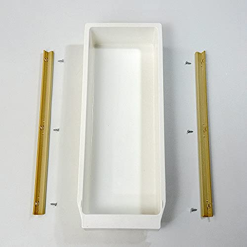 EVERNICE Industrielle Nähmaschinen-Schublade aus Kunststoff mit 2 Schiebern und 6 Schrauben, Tape width: 16mm