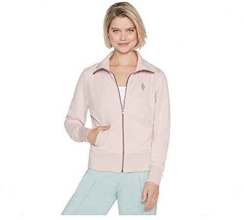 Skechers Damen The Hoodless Hoodie Diamond Sweatshirt, Brünierter Flieder, M EU