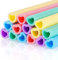 Tomorotec Lot de 15 pailles réutilisables en silicone en forme de cœur de 25,4 cm de long pour gobelets de 170 à 591 ml, douces, lavables, sans BPA, de qualité alimentaire, flexibles et flexibles