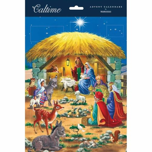 Caltime Religious Nativity Traditional Christmas Advent Calendar with Pictures 491771 491771
