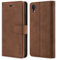 TOHULLE Case for iPhone XR, Premium PU Leather Wallet Case with Card Holder Kickstand Magnetic Closure Shockproof Flip Folio Case Cover for iPhone XR (6.1 Inch) - Brown