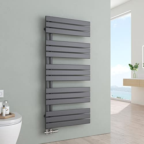 S'AFIELINA Badheizkörper 1320x600mm 838W Anthrazit, Handtuchheizkörper