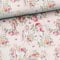 Keine Meterware, Stoffe zum Nähen für Kinder, 95% Baumwolle: 0,5m French Terry Sweat Stoff mit Einhörner und Blumen - Sommersweat Kinderstoff mit Tiere - puderrosa gold grün pink