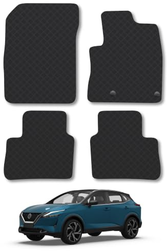 Nissan Qashqai (2021+) [Mild Hybrid] 3mm Rubber Car Mats | Tailored Fit Durable Floor Mats Full Coverage Protection Waterproof Accessories Easy Clean Anti Slip Made in the UK