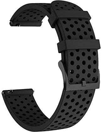 BRART 20mm Orologio Silicone Cinturino Per SUunto 3 Fitness Cinturino Per Polar Ignite/2/Unite Smartwatch Cintura Writband, For Polar Unite, agata
