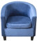 CHNSHOME Sesselüberwürfe Sesselschoner 2 Stück Sesselbezug Stretch Clubstuhlbezüge 1 Sitzer Sesselbezug Tullsta Barstuhlbezug cocktailsessel husse Marine