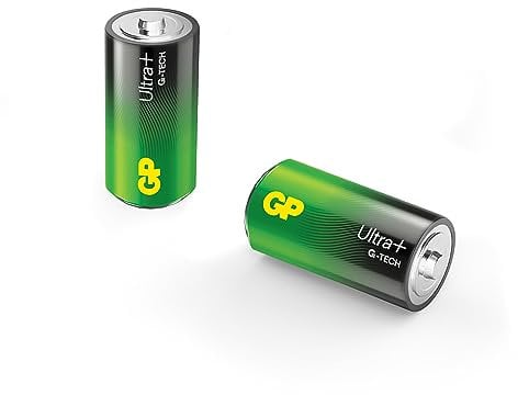 C Baby - Batterie GP Alkaline Ultra Plus, 1,5 V, 2 pezzi