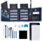 Lock Cowboy Precision Screwdriver Set with Blue Ergonomic Handle - 142 PC - Phone Repair Tool with Magnetic Pad, Magnetizer and Storage Bag - Steel Driver Kit for Technicians or DIY Enthusiasts