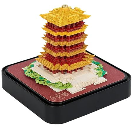 2024 Schreibtisch Kalender Abreißen 3D Memo Pad Papier Kunst Sakura Baum Kreative Schreibtisch Kalender 3d Post Notizen Notizblock Papier Kunst Tempel Des Himmels Skulptur Home Dekoration Geschenk