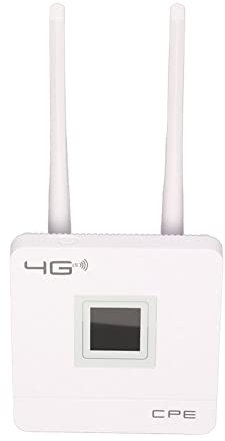 Tosuny 4G LTE CPE Router, Wireless WiFi Hotspot Router with RJ45 Interface, 150Mbps Wireless Internet Router with Dual Antenna,1.44in Smart LCD Display, Support All WiFi Device